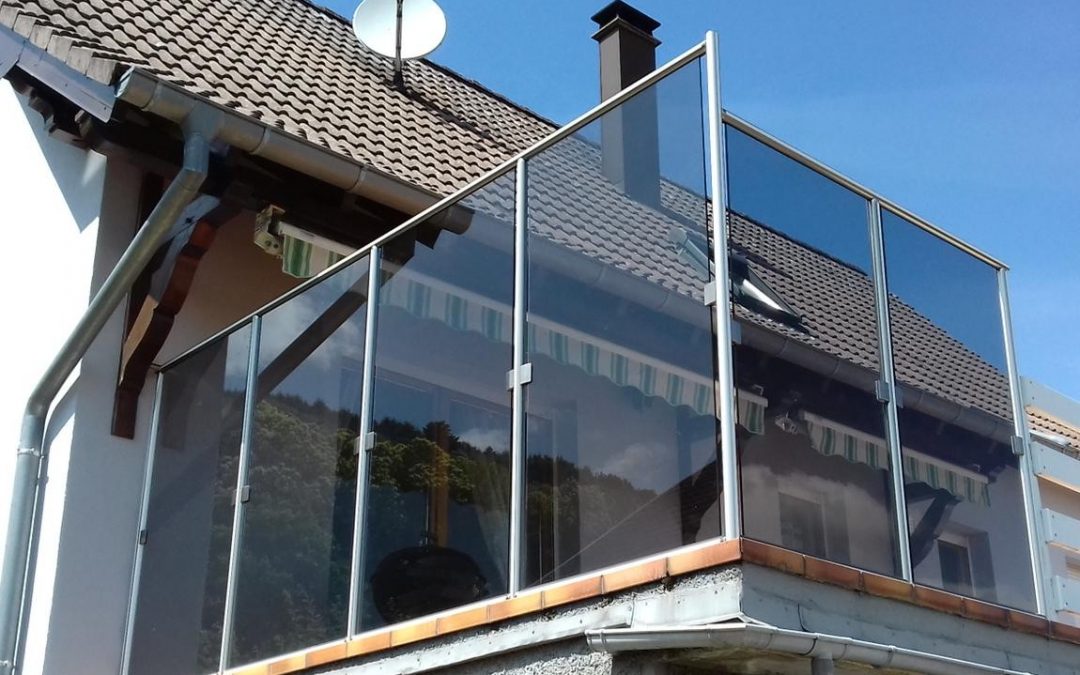 Garde corps en verre pour extérieur