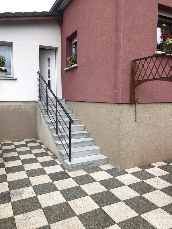 rampe escalier alu bas rhin
